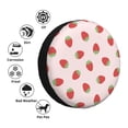 thumbnail image 4 of Naloa Strawberry PVC Leather Spare Tire Wheel Cover for Car Truck SUV Camper Trailer Universal Fit many size16 inch, 4 of 6