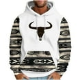thumbnail image 2 of Awdenio Mens Hoodies Sweatshirts Aztec Ethnic Hoodies Mens Lightweight Casual Western Hooded Sweatshirts Long Sleeve Drawstring Color Block Pullover, 2 of 5