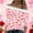 #0159-Hot Pink, variant on Uootdi Off The Shoulder Long Sleeve Shirts for Women FuzzyTrim Collar Love Heart Print Graphic Sweatshirt Casual Holiday Tops Gift