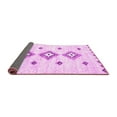 thumbnail image 2 of Ahgly Company Indoor Round Solid Pink Modern Area Rugs, 5' Round, 2 of 4