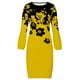 thumbnail image 1 of Vestido estampado Sexy de manga larga con cuello redondo suelto informal de talla grande de invierno para mujer a la moda Fridja  yut907, 1 of 6
