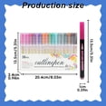 thumbnail image 6 of 24 Colors Double Line Outline Marker Set, Cosmug Multicolor Outline Writing Pens, Double Line Decorative Markers, for Card Making, Scrapbooking and Art Journaling Use, 6 of 9