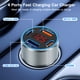 thumbnail image 4 of Cargador de coche USB C Avatcen 65W PD30W+QC3.0 de 4 puertos con voltímetro, 4 of 7