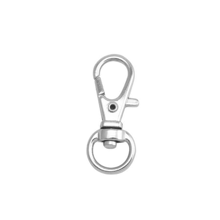 

Fenggtonqii Silvery 0.35 Inner Diameter Oval Ring Small Shrimp Buckle Lobster Clasps Swivel Snap Hooks Pack of 15