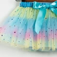 thumbnail image 6 of Layered Tulles Tutus for Toddle Girls, Kids Princess Sequin Skirts, Dress up with Colorful Hair Bows, Summer New Girl Mesh Puffy Ballets Skirt Ballets Skirts for Toddler Girls Light blue 5-8Y, 6 of 6