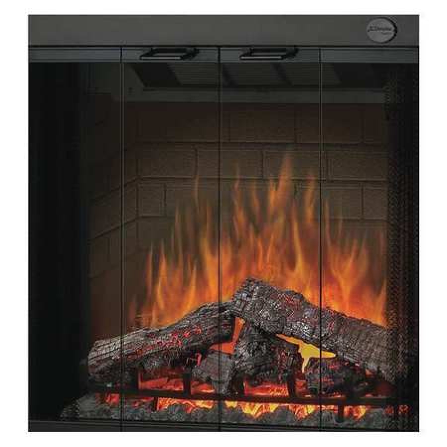 DIMPLEX BFGLASS33BLK Single Pane Glass Door,for Firebox, 33 Walmart