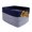 Dark Blue, variant on KY Cotton Rope Woven Basket with Handles for Shelves,Toys,Book, Cloth Storage Baskets for Organizing-13.5" x 11" x 9.5" Toy Decorative Organizer for Living Room, Bathroom (White/Brown)