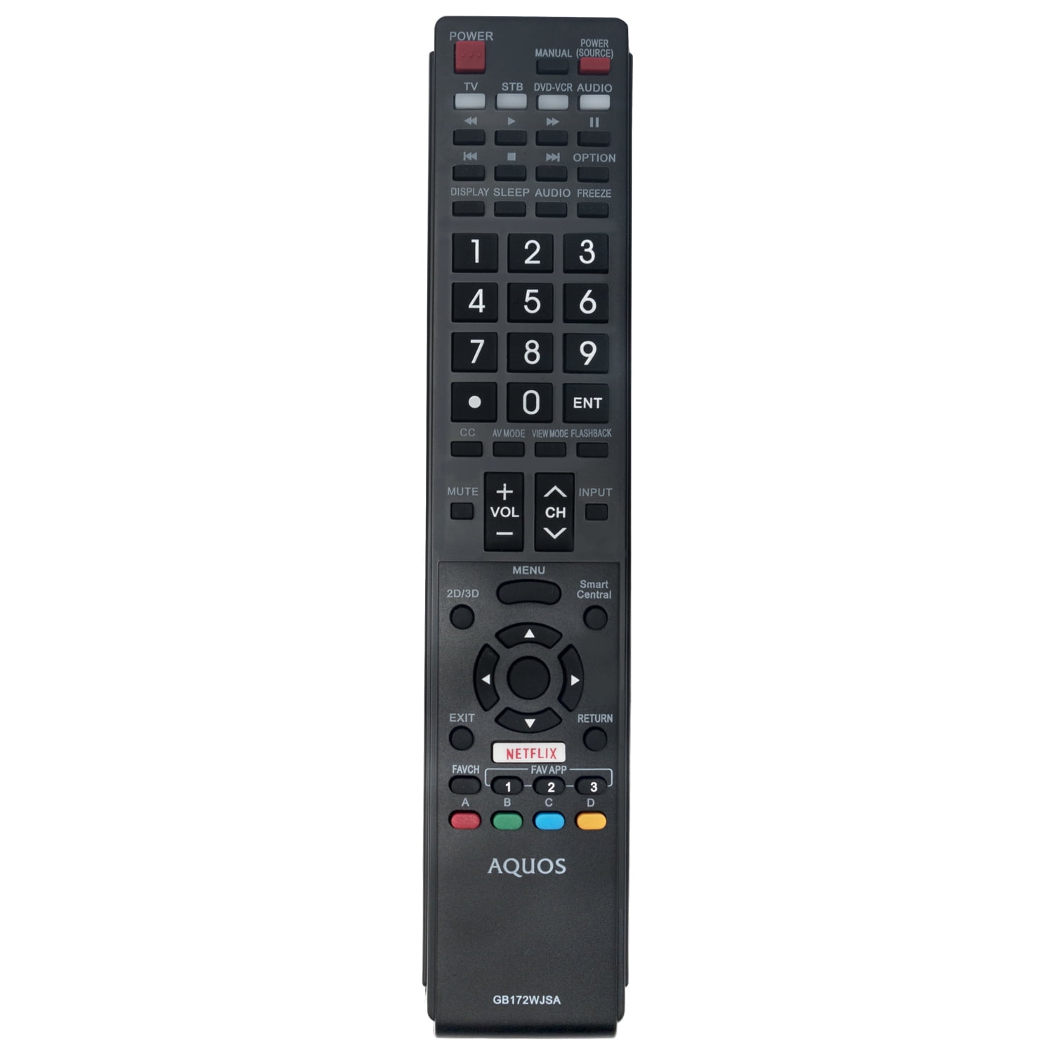 New GB172WJSA Replaced Remote Control fit for Sharp Aquos TV LC