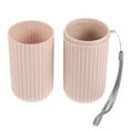 thumbnail image 7 of Portable Toothbrush Organizer Cases Traveling Toothbrush Holders Case Plastic Pink 7.60"x2.44"x2.24", 7 of 7