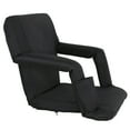 thumbnail image 6 of WDZS Stadium Seats with Back Support for Bleachers – Wide Bleacher Chairs with Thick Padded Cushion, Armrests, Side Pockets, & Shoulder Straps – Portable Seat Chair for Sports Events,Black, 6 of 16