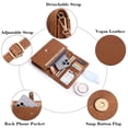thumbnail image 6 of FALAN MULE Small Crossbody Bags for Women Cell Phone Purse Vegan Leather Shoulder Handbag Wallet with Card Slots, 6 of 6