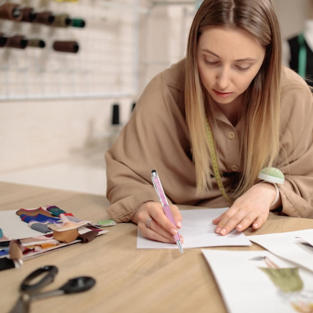 PAMINGONO 6Ud Bolígrafo Con Stylus Cristal Multicolor Para Pantallas Táctiles Y