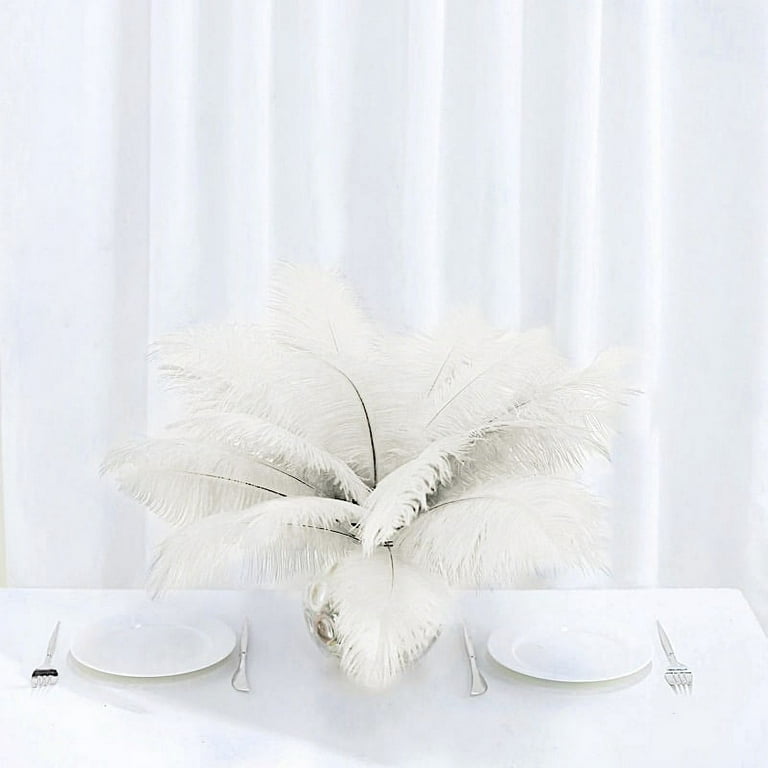 Black and White Ostrich Feather Centerpiece Kits - Events Wholesale