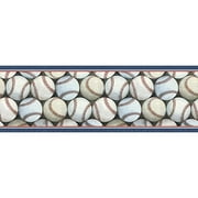 Baseball Pile Wall Border