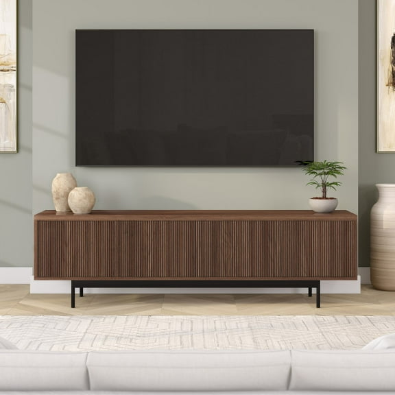 Whitman Rectangular TV Stand for TV's up to 75" in Satin Walnut