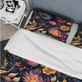 thumbnail image 4 of Designart "Feathered Boho Pink Blue Blend" Floral Bedding Covert Set - Cottage Bed Set With 2 Shams, 4 of 5