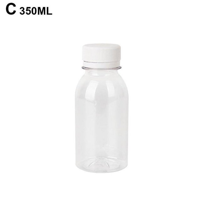 Transparent Plastic Milk Storage Bottles Beverage Drinking Clear Milk Bottles H9C1