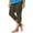 #04 Green 【Mix, Match & Rotate: Stock Up on Daily Colors】, variant on Women's Plus Size Splice Capri Leggings, Elastic Waist Soft Stretchy Fabric, Pull On Capris for Women for Casual Lounge Everyday | TruHer,Black L