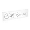 thumbnail image 5 of C'est La Vie 20" X 6" Contemporary Glam Acrylic Box USB Operated LED Neon Light, White, 5 of 7