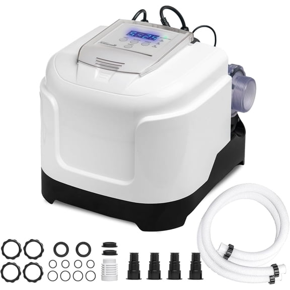 XtremepowerUS Above Ground Pool Salt Chlorine Generator Container w/ Timer & LED Panel, For 15,000 Gallon Pools