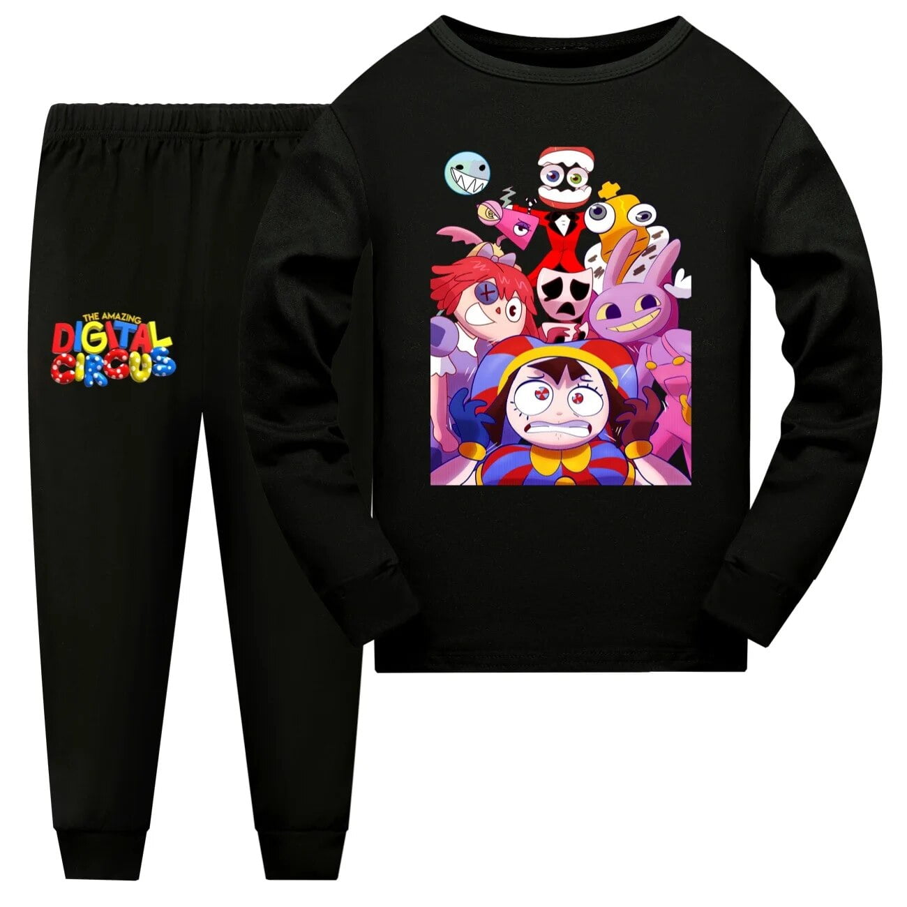 The Amazing Digital Circus Merch Clothes Kids Pomni Jax Pajamas