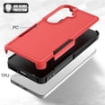 thumbnail image 5 of Defender Case for Samsung Galaxy S26 5G 6.3", Dual Layer PC+TPU Rugged Shockproof Full Body Protective Cover,Red,For Galaxy S26 5G, 5 of 6