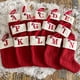 thumbnail image 3 of Medias de Navidad del alfabeto rojo, bolsa de regalo de dulces, tejido de punto, decoración de fiesta familiar, moda, 3 of 4