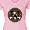 thumbnail image 4 of Inktastic English Bulldog Gift for Dog Lover Women's V-Neck T-Shirt, 4 of 5