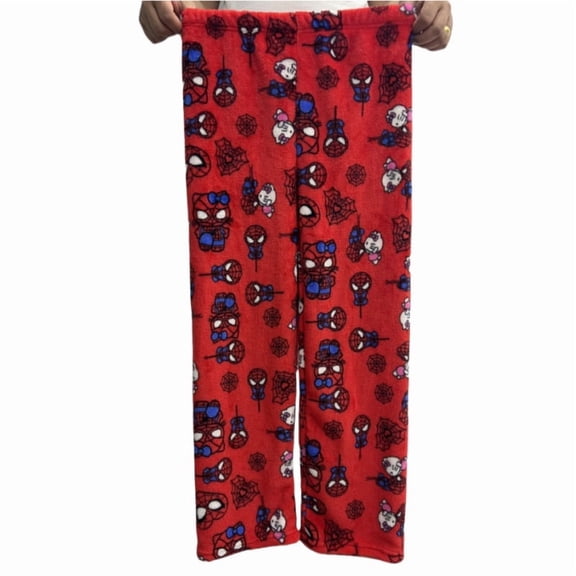 HelloKitty Pajamas Pants Anime Women Cartoon Family Christmas Halloween Pajama Pants Kawaii Flannel Pajama Pants