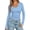 Light Blue, variant on PRETTYGARDEN Womens Long Sleeve Ribbed V Neck Knit Shirts | Soft Stretch Slim Fitted Lightweight Basic Tees, Y2K Going Out Tops, Fall Fashion Everyday Wear, Winter Layering Clothes