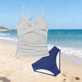 thumbnail image 3 of Fozruso Girls Swimwear Bikini With Removable Padded Bra Adjustable Straps Tropical Floral Print Swimsuit For Two-Piece Swimwear Sizes 13-14 Years, 3 of 4