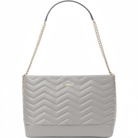 Kate Spade New York Women's Reese Park Lorie Leather Shoulder Bag (Ash Grey)