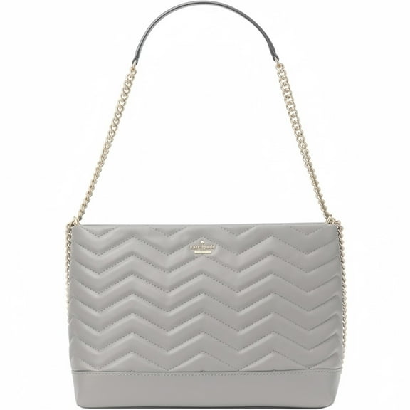 Kate Spade New York Women's Reese Park Lorie Leather Shoulder Bag (Ash Grey)