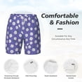 thumbnail image 3 of Balery Daisies Flowers Mens Swim Trunks Swim Shorts for Men Quick Dry Inseam Beach Shorts with Compression Liner Pocket-Medium, 3 of 9