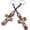 Black, variant on Black Walnut Cross Keychains, Handheld Wooden Cross with Heart Cutout, Spiritual Faith Gift (2-Pack)