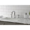 thumbnail image 2 of Kingston Brass KS1411RKX Webb Widespread Bathroom Faucet with Knurled Handle and Push Pop-Up Drain, Polished Chrome, 2 of 8