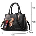 thumbnail image 2 of BAGZY Women Handbags Leather Shoulder Bag Elegant Crossbody Tote Satchel for Lady with Pendant, Blue, 2 of 5
