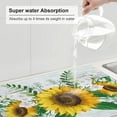 thumbnail image 5 of Sunflowers Dish Drying Mat XL Microfiber Kitchen Large Green Mats for Counter Absorbent Quick Pad ch -, 5 of 7