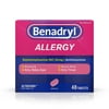 Benadryl Ultratab Antihistamine Allergy Medicine Tablets, 48 Count