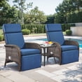 thumbnail image 2 of Bellefurn Versatile Outdoor Recliner Chair,All-Weather Wicker Patio Chair Outdoor Chaise Lounge Chairs with Adjustable Backrest & Footrest,Outdoor Reclining Lounge Chair for Outdoor,Yard,Pool,Garden, 2 of 10