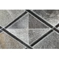 thumbnail image 5 of Handmade Patchwork Cowhide Modern Leather Area Rug Diamond Mosaic Pattern Design (9x12 feet), 5 of 5