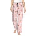 thumbnail image 2 of Lsque Rabbit And Cherry Print Women's Pajama Pants, Lounge Pant - Comfortable Home Wear,Elastic Waistband, Stylish Design-Large, 2 of 9
