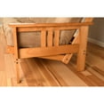 thumbnail image 6 of Futon Frame Sofa Bed Adjustable Design Wooden Construction Living Room - Espresso Suede Peat, 6 of 6