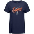 thumbnail image 2 of Women's Levelwear Navy Detroit Tigers Influx Sizzle T-Shirt, 2 of 3