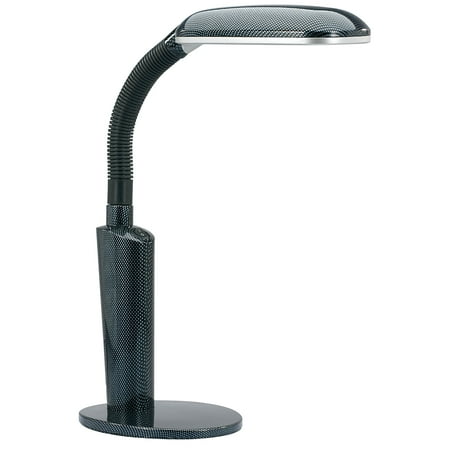 V-LIGHT Full Spectrum Natural Daylight Effect Desk Lamp with Adjustable Gooseneck Arm, Black Patterned Finish