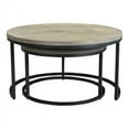 thumbnail image 1 of Moe's Drey Ensemble de Tables Basses Gigognes Rondes 2 Pcs en Gris, 1 of 6