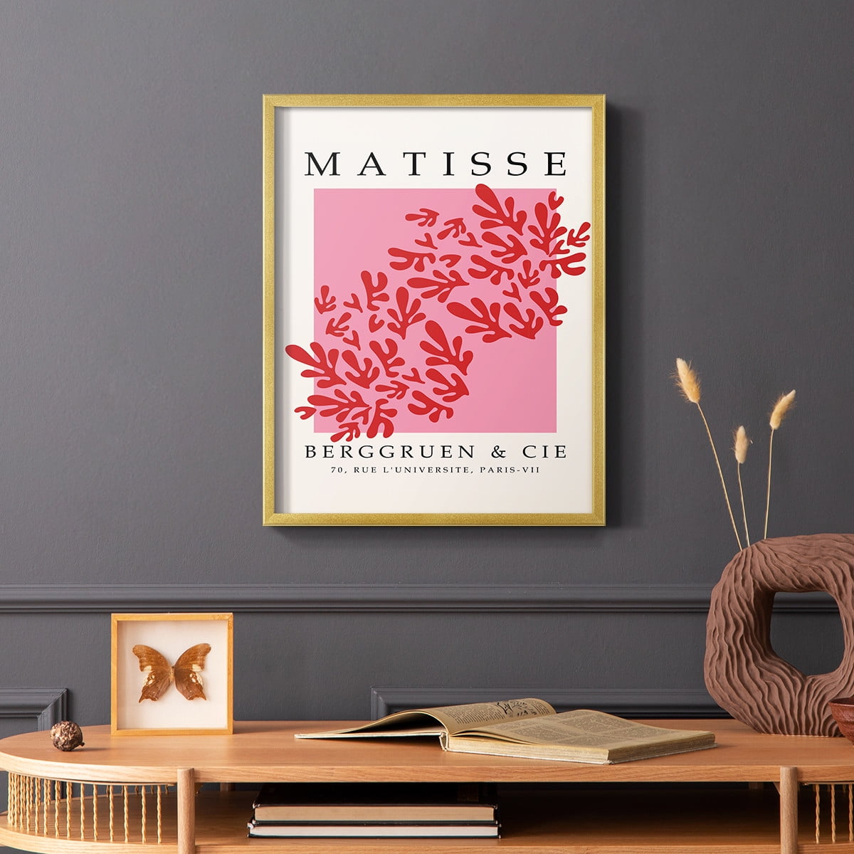 Matisse CCCXXII in Gold Solid Wood 8 x 10 Framed Print