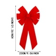 thumbnail image 3 of TIELUTT Nœuds de Couronne Rouges de Noël Velours Nœuds Rouges Noués à la Main Suspension Facile pour Ensemble d'Ornements Corde Transparente pour Suspendre Ballons Décorations Suspendues Pinces pour Guirlande de Noël Perles Artisanales, 3 of 7