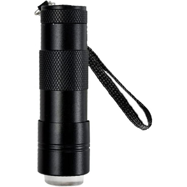 Mini linterna UV de 12 LED negra, curado de uñas, gel UV de 15 s, secado rápido, lámpara de curado, lámpara con sensor UV, lámpara para uñas, lámpara de curado
