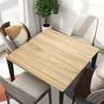 thumbnail image 2 of Square Fitted Card Tablecloth Wood Grain Table Cloth Cover with Elastic Edge Wheat Wooden Tablecloths Waterproof Cloths for Indoor Outdoor Decoration, Fit for 36"x36" Tables, Style-11, 2 of 4